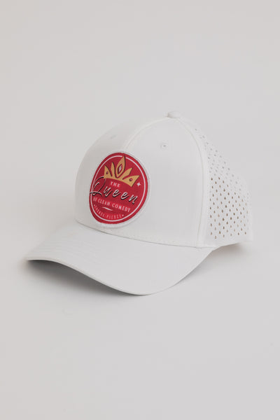 The Queen Of Clean Comedy White Patch Hat