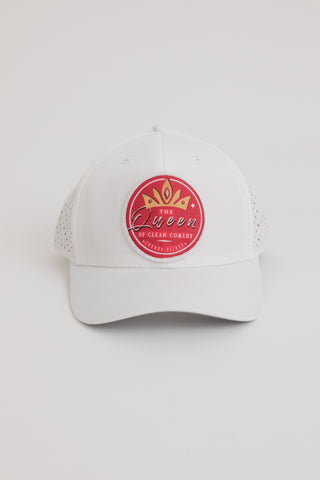 The Queen Of Clean Comedy White Patch Hat